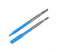 Set di punte a scalpello appuntite e piatte per trapano a percussione esagonale e quadrato, scalpello per scanalature in acciaio 40CR per una rimozione efficiente di piastrelle, cemento, mattoni e