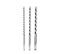 Set di punte a trivella extra lunghe per trapano, esagonali, 6 mm/8 mm/10 mm x 230 mm, in acciaio inossidabile, a spirale, per legno, mattoni e plastica (3 unità)