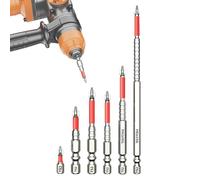 Set di punte ad alta magneticità | Punte resistenti agli urti in sei set, punte antiscivolo per edilizia automobilistica sanitaria lavorazione dei metalli manutenzione mobili copertura del tetto