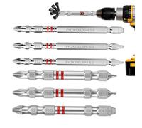 Set di Punte Avvitatore Esagonali 6 Pezzi per Avvitatore Elettrico | Set Cacciaviti a Stellina per Lavorazione Metalli, Mobili, Armadi, Riparazioni Domestiche, Falegnameria