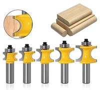 Set di Punte Bullnose, Semicircolare Cuscinetto Frese, 1/2 gambo