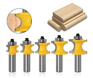 Set di Punte Bullnose, Semicircolare Cuscinetto Frese, 1/2 gambo