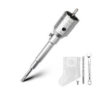 Set di punte cave da 51 mm con adattatore SDS plus 220 mm e punta di centraggio 8 x 110 mm, per muratura e calcestruzzo