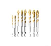 Set di punte da trapano a 9 lame, 2 pezzi, per cemento, marmo e vetro, design innovativo per ridurre rumore e vibrazioni (6 mm)