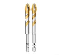 Set di punte da trapano a 9 lame, 2 pezzi, per cemento, marmo e vetro, design innovativo per ridurre rumore e vibrazioni (12 mm)