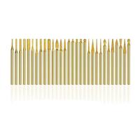 Set di punte da trapano diamantate con gambo da 30 pezzi da 3,0 mm