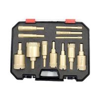 Set Di Punte Da Trapano Diamantate Da 10-12 Pezzi, 6-35 Mm, Kit Di Seghe A Tazza, Utensili Manuali For Marmo, Granito, Pietra, Piastrelle, Ceramica