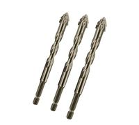 Set di punte da trapano Eccentriche - Trapano eccentrico a quattro facce, punte di trapano ad alta durezza per piastrelle in calcestruzzo legno metallo