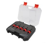 Set di punte da trapano esagonali regolabili per svasatura, con cuscinetto per legno e plastica, apertura a vite di limite per la lavorazione del legno, costruzione in metallo (A)