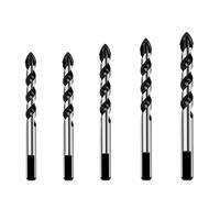 Set di punte da trapano in carburo di tungsteno multi-materiale da 5/7 pezzi for piastrelle in porcellana, cemento, mattoni, vetro, muratura in plastica e legno(5pcs B)
