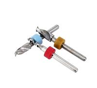 Set di punte da trapano Micro PCB in metallo duro da 10 pezzi, gambo da 3,175 mm, taglierina for circuiti stampati da 0,1-5,0 mm, mini punte da perforazione CNC(2.55mm)