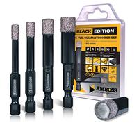 Set di punte da trapano per piastrelle, Ø 5-12 mm, attacco esagonale - punta diamantata - piastrelle, gres porcellanato, ceramica, granito - adatto per trapano/trapano a batteria