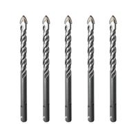 Set di punte da trapano, Set di 5 punte for trapano for piastrelle in vetroceramica e cemento, 6/8/10/12 mm, con punta in carburo SDS Plus, 160, for muratura(12mm)
