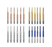 Set di punte da trapano, Set di maschi for filettatura a macchina HSS 6 pezzi M1-M1.8 Multicolor(6pcs Opp Tin)