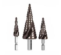 Set di punte da trapano, Strumenti for intaglio, Intaglio della pietra, gradini in cobalto 3 pezzi, Alta velocità for legno, fogli plastica