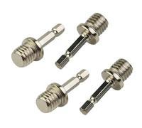Set di punte da trapano, strumenti intaglio, 4 pezzi adattatore filettato M14 platorello rotante elettrico disco for lucidatura cacciavite esagonale tondo biella mandrino