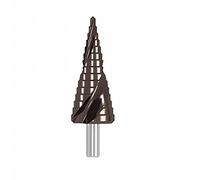 Set di punte da trapano, strumenti intaglio, punta a gradino a spirale 1 pezzo, a for foratura più veloce, for tagliare fori su lamiera, acciaio, legno 15 passaggi(15 steps (4mm To 32mm))