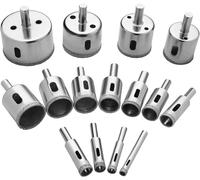 Flintronic Set di Punte Diamantate, 15 Frese a Tazza Diamantate Professionale Ri