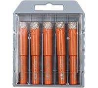 Set Di Punte Diamantate a Secco, 5 Pezzi Da 10 Mm per Seghe a Tazza per Granito,