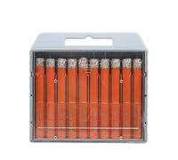 Set di Punte Diamantate a Secco, BGTEC 10 Pezzi da 8 mm per Seghe a Tazza per Granito, Marmo, Muratura, Cemento, Piastrelle/Ceramica, Vetro, Plastica Dura, Kit di Punte Diamantate Brasate Sottovuoto