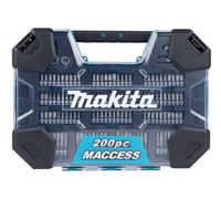 Set di punte e trapani MAKITA 200 pezzi in valigetta di plastica E-22610
