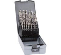 Alpen 102225100 HSS-E Metall-Spiralbohrer-Set 25teilig Cobalt 1 Set