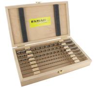Set di punte elicoidali lunghe per legno HSS-G, 7 pezzi