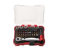 Set di punte esagonali da 1/4" e bussola, set di cacciaviti multi bit a cricchetto con custodia e kit di strumenti di riparazione (38 pezzi)