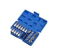 Set di punte for bussole a stella, presa a stella di coppia for strumento portatile E-Security Drive maschio femmina