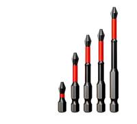 Set di punte for cacciavite impermeabili da 25/50/65/70/90 mm, con testa a impatto, forte croce magnetica, coppia elevata e durezza della vite(25mm 10PCS)