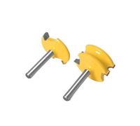 Set di punte for fresa for flauto e perline da 2 pezzi | Taglierina a gambo multiplo con diametro 6 mm / 6,35 mm / 8 mm / 12 mm/1/4"(8mm shank)