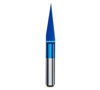 Set di punte for router V-Bit in carburo di tungsteno da 10 pezzi(20degx0.4mm)