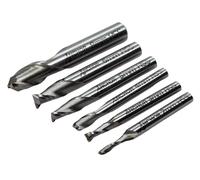 Set Di Punte HSS Anchor 2Mm - 10Mm SET Frese A Testa Fresa 2 Flute 6Pezzi