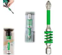 Set di punte magnetiche anti-slittamento con molla, 2025 New Strong Magnetic Durability Screwdriver Drill Bit Set, One Push to Eject Quickly for Cordless Drills and Hand Tools (1pcs-c)