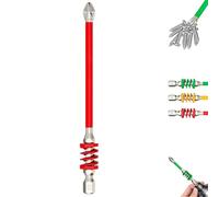 Set di punte magnetiche antiscivolo con molla 2025 New Strong Magnetic Durability Screwdriver Drill Bit Set, One Push to Eject Quickly, No More Slipping of Saw Teeth (110 mm)