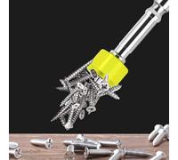 Set di punte magnetiche per cacciavite a croce con anello magnetico per punte driver, punte per trapano in acciaio legato PH2, 25-150 mm, antiscivolo ad alta durezza HRC62, 3/4/5 pezzi (65+90+150 mm)