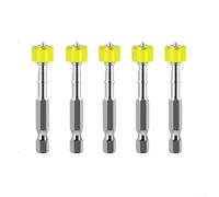 Set di punte magnetiche per cacciavite a croce con anello magnetico per punte driver, punte per trapano in acciaio legato PH2, 25-150 mm, antiscivolo ad alta durezza HRC62, 3/4/5 pezzi (5 pezzi, 50 mm