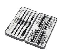 Set di punte magnetiche per cacciavite da 26 pollici per riparazione con doppia testa Torx esagonale per telefono, orologio, fotocamera, occhiali, computer