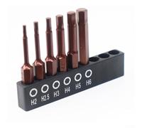 Set di punte magnetiche per cacciavite dal design compatto, in lega di acciaio da 50 mm, con codolo esagonale da 1/4", per TORX e più tipi (B)