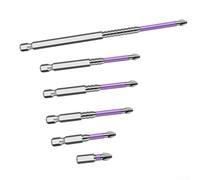 Set di punte magnetiche PH2 per cacciavite a croce con testa cromata antiscivolo per trapani a mano ad alta coppia e cacciaviti elettrici (25-50-65-70-90-150)