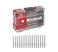 Set di punte originali Einhell M-CASE da 16 pezzi (per avvitatori e trapani a batteria con punte da 90 mm in acciaio S2 sabbiato e codolo E 6.3, compresa la scatola di conservazione)