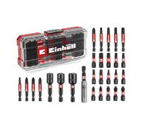 Einhell Set di punte originali S-CASE 28 pezzi - resistenti agli urti, con bussole e portapunte