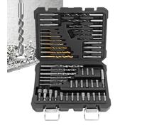Set di punte per avvitatore Kit da 50 Pezzi con Strumenti di Precisione | Punte da Trapano in Metallo Per riparazioni, lavorazione del legno, lavorazione dei metalli, mura