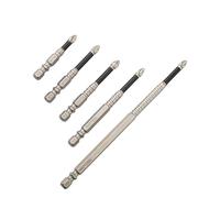 Set di punte per cacciavite a croce, in lega di acciaio PH2, antiscivolo, lunghe HRC62, per trapano elettrico, 5 o 6 pezzi, con supporto