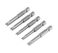 Set di punte per cacciavite a punta a U 5 pezzi Acciaio legato S2 50mm Lunghezza 1/4 Codolo esagonale U4 U5 U6 U7 U8 Set di punte magnetiche a forma di U