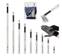 Set di punte per cacciavite altamente magnetico, 9 pezzi, con magnetizzatore e guanti, inserti magnetici antiscivolo, 25/50/65/70/75/90/100/120/150 mm