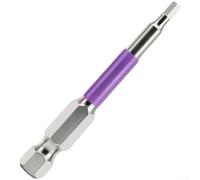 Set di punte per cacciavite con chiave esagonale magnetica da 65 mm, gambo esagonale da 1/4", codifica a colori arcobaleno per un'identificazione rapida, compatibile con cacciaviti e trapani elettrici
