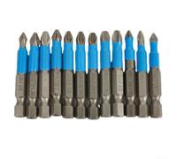 Set di punte per cacciavite con design magnetico, dodici pezzi essenziali di dimensioni per una lunghezza ottimale di cinquanta millimetri ciascuno