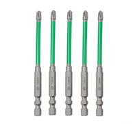 Set di punte per cacciavite da elettricista in lega di acciaio, FPH2 per testa Phillips (0,5 mm), lunghezze 65 mm e 110 mm, per interruttori a presa, interruttori automatici e montaggio a pannello