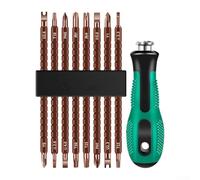 Set di punte per cacciavite di sicurezza, 17 in 1, a prova di manomissione, con triangolo per teste Phillips, punteruolo a cricchetto per elettronica (D)